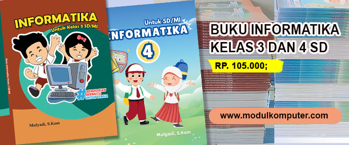buku informatika kls 3 sd kls 4 sd